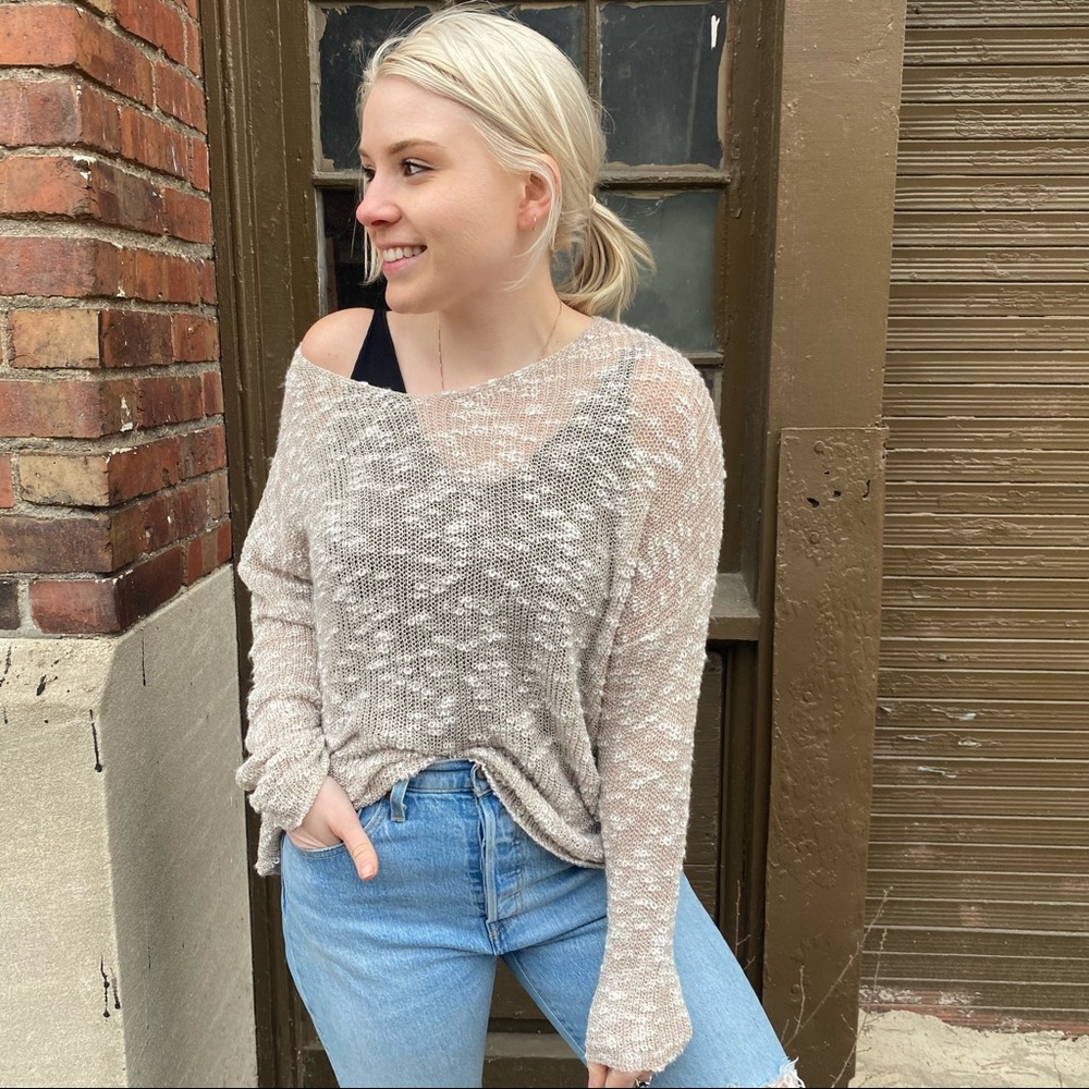 Dreamers Basic Boutique Sweater Neutral - image 2